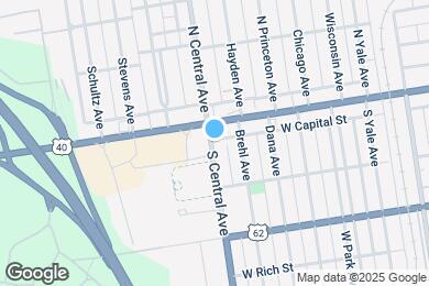 Map image of the property - 30 S Central Ave