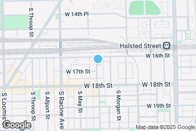 Map image of the property - 1623 S Carpenter St