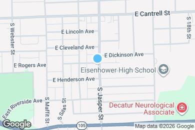 Map image of the property - 1105 S Jasper St