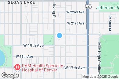 Map image of the property - 3228 W 20th Ave