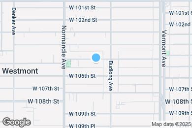 Map image of the property - 1240 W 105th St