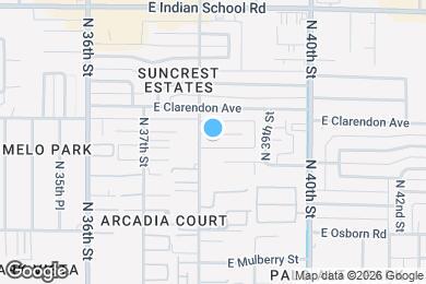 Map image of the property - 3807 E Weldon Ave