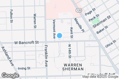 Map image of the property - 117 E Bancroft St