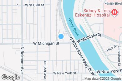 Map image of the property - 1702 W Michigan St