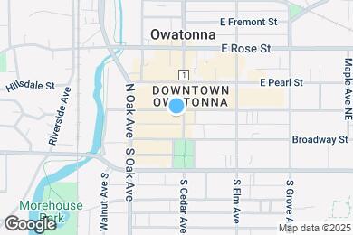 Map image of the property - 124 1/2 N Cedar Ave