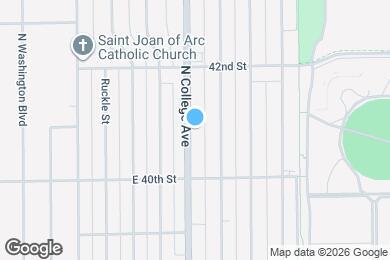 Map image of the property - 4071 N College Ave