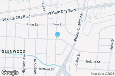 Map image of the property - 829 Dillard St