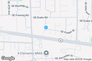 Map image of the property - 5334 SE Pueblo St