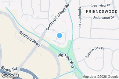 Map image of the property - Ashley Oaks Apartments