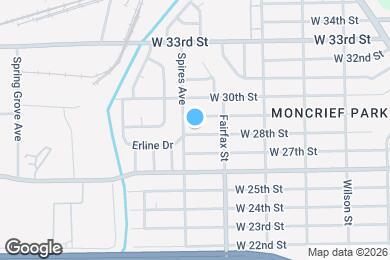 Map image of the property - 1849 W 28th St