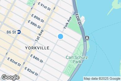 Map image of the property - 1670 York Ave