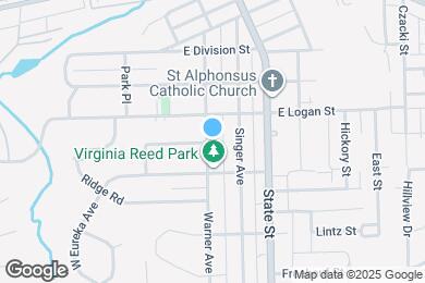 Map image of the property - 717 Warner Ave