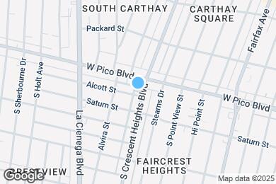 Map image of the property - 1417 S Crescent Heights Blvd