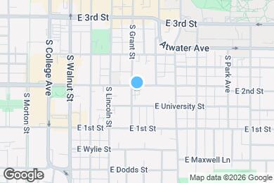 Map image of the property - 406 E 2nd St