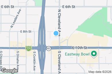 Map image of the property - 111 N Cleveland Ave