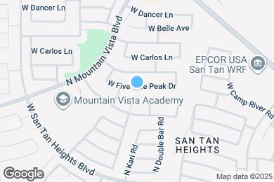 Map image of the property - 3271 W Five Mile Peak Dr