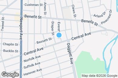 Map image of the property - 20 Everett St