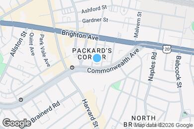 Map image of the property - 1173 Commonwealth Avenue