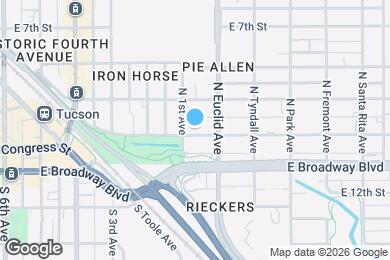 Map image of the property - Railroad in Tucson