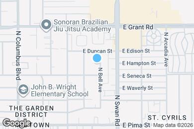 Map image of the property - 2143 N Bell Ave