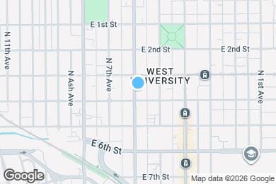 Map image of the property - 710 N 6th Ave