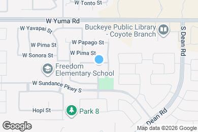 Map image of the property - 21967 W Sonora St