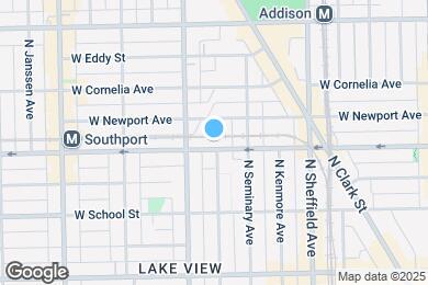 Map image of the property - 1132 W Roscoe St