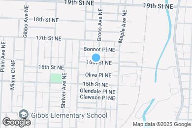 Map image of the property - 1536 16th St NE