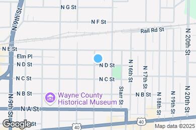 Map image of the property - 1415 N D St