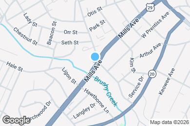 Map image of the property - 400 Mills Ave