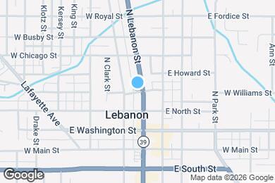 Map image of the property - 208 W Williams St