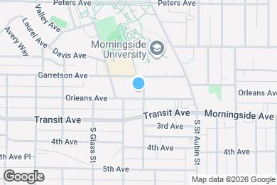 Map image of the property - 3731 Orleans Ave