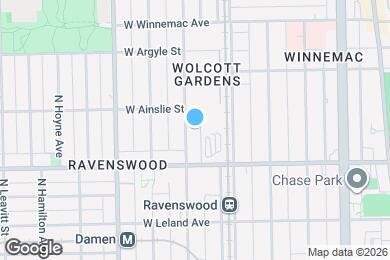Map image of the property - 4839 N Wolcott Ave