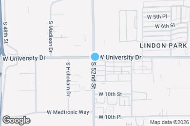 Map image of the property - 1905 E University Dr
