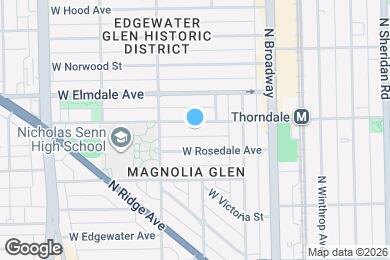 Map image of the property - 1321 W Thorndale Ave