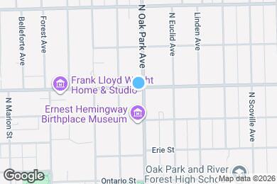 Map image of the property - 435 N Oak Park Ave