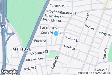 Map image of the property - 20 Peach Ave