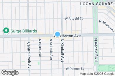 Map image of the property - 3415 W Fullerton Ave