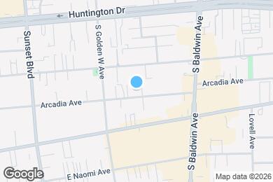 Map image of the property - 821 Arcadia Ave