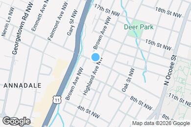 Map image of the property - 883 Highland Ave NW
