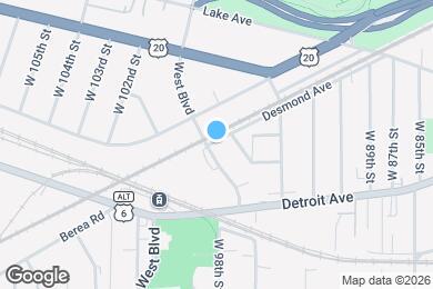 Map image of the property - 1335 West Blvd