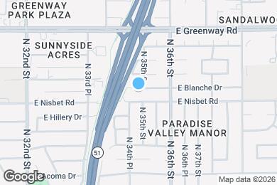 Map image of the property - 3429 E Blanche Dr