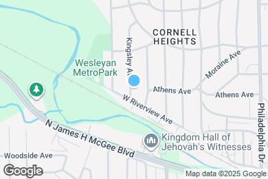 Map image of the property - 1316 Kingsley Ave