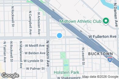 Map image of the property - 2321 W Fullerton Ave