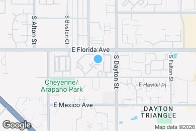 Map image of the property - 9550 E Florida Ave