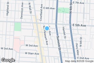 Map image of the property - 58 E 4th Ave