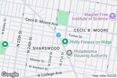 Map image of the property - 2118 W Oxford St