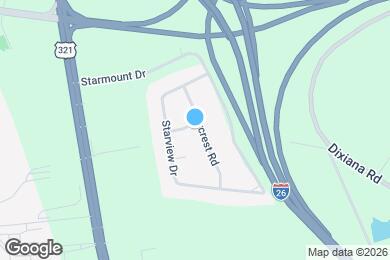 Map image of the property - 1100 Starcrest Rd