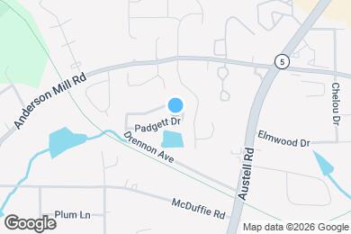 Map image of the property - 1952 Padgett Dr