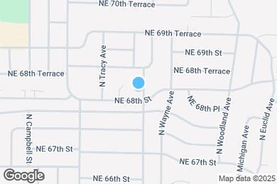 Map image of the property - 6802 N Flora Ave
